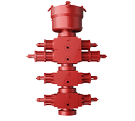 13 5/8-15000PSI<br>High-sulfur-resistant blowout preventer stacks<br>(2FZ35-105 ram preventer, FH35-70/105 annular preventer)
